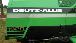 Power washing, deck painting, and deck on the Deutz-Allis 1920