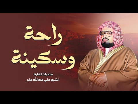 تلاوة تأخذك لعالم من السكينة والطمأنينة أرح قلبك من هموم الدنيا الشيخ علي جابر
