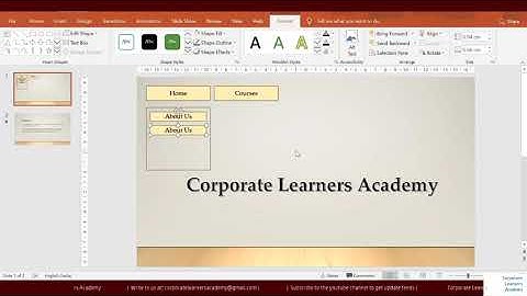 Powerpoint - How to create interactive menus
