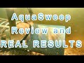 Scott aerator aquasweep review and results  muck remover  w free standing post