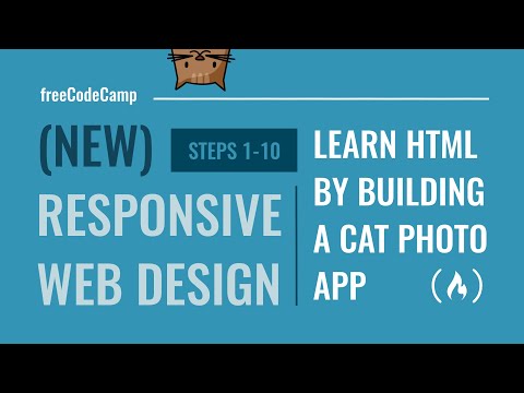 Learn HTML by Building a Cat Photo App - Steps 1-10