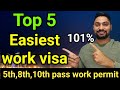 Easy work visa countries for indians  easiest european countries to get work visa  work permit