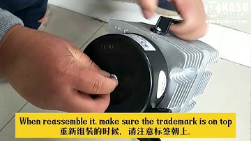 KASU Laser How to Install and maintain air pump