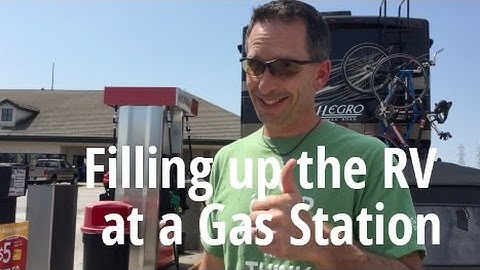 Filling the RV at a Gas Station