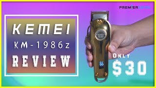 Kemei 1986 Alat Cukur Rambut Hair Clipper Electric LCD KM-1986