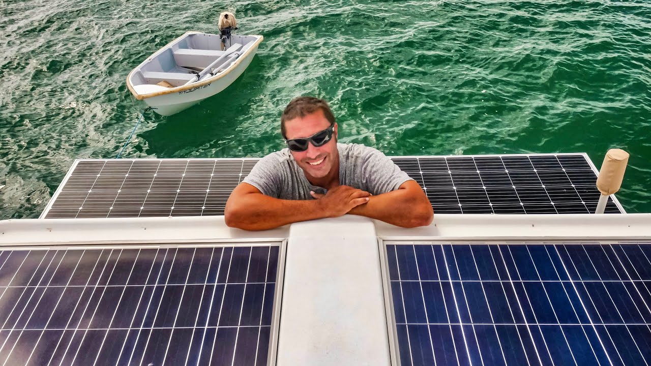 Our solar panel upgrade – Sailing life on a performance cruising catamaran. EP32