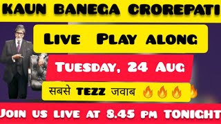 KBC PLAY ALONG ANSWERS TODAY |KBC PLAY ALONG LIVE SESSION