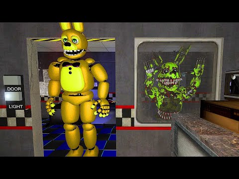 АНИМАТРОНИКИ ПУГАЮТ ОХРАННИКА FNAF 1 COOP ГАРРИС МОД Garry's Mod