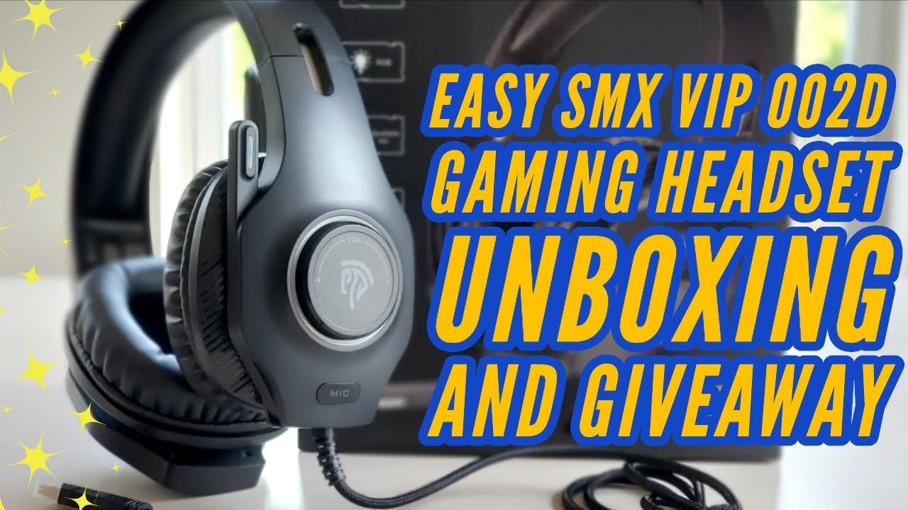 Easy SMX VIP Gaming Headset Unboxing and Giveaway YouTube