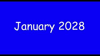 Starfall Calendar January 2028