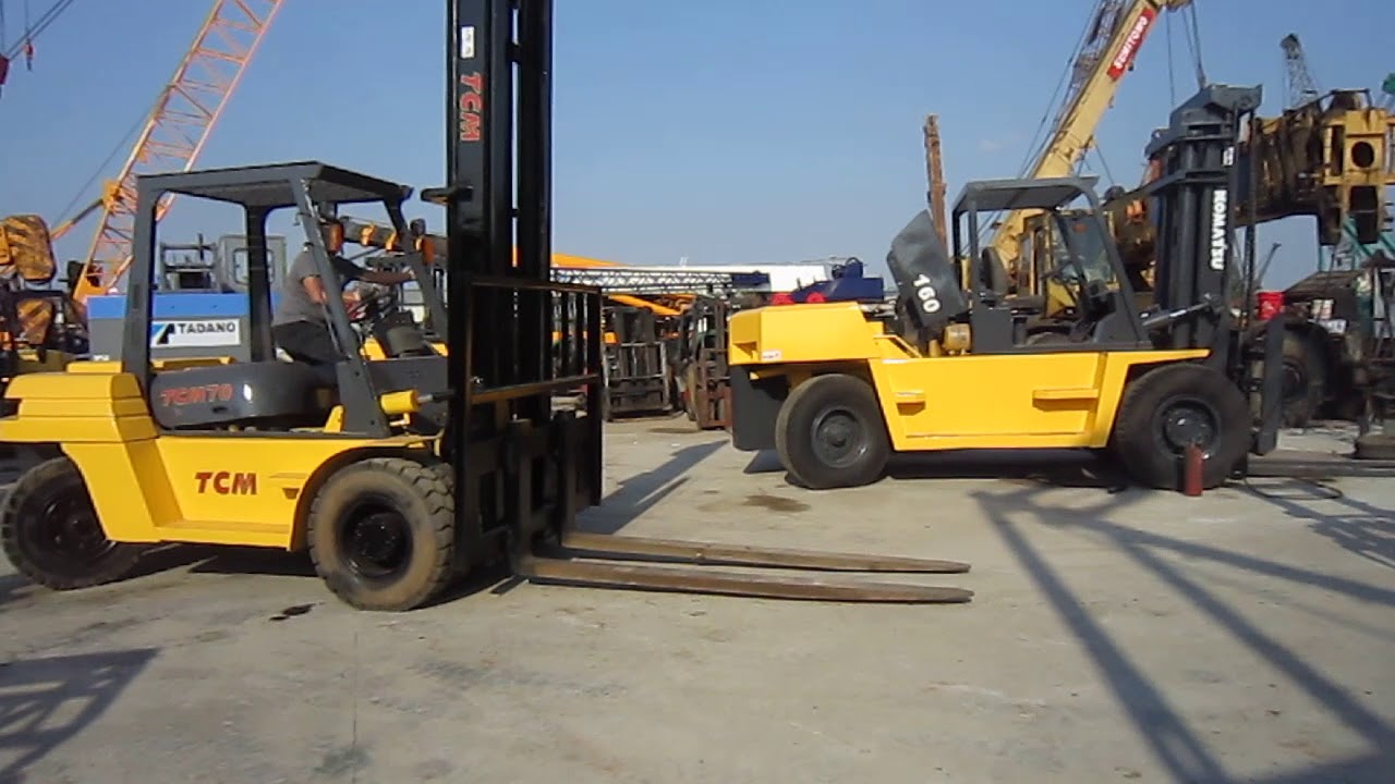 NO.2Part 02 KOMATSU FD70 7.0T used forklift (by Estele ) YouTube