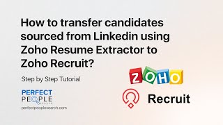 Linkedin and Zoho Recruit Integration