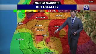 Storm Tracker Forecast: Improving air quality & elevated fire danger today