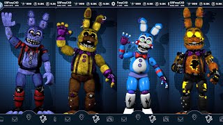 FNAF AR Workshop Animations Compilation - Bonnie Generations