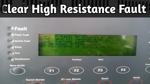 How to clear High Resistance Fault On Gent By Honeywell Panel | Gent fire alarm system