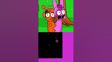 Black merges Oren and Pinki (Incredibox Sprunki) Music Bouncing Square Cover