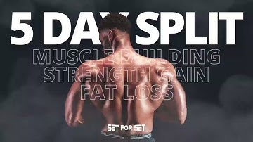 5 DAY WORKOUT PLAN: ""BODY PART"" SPLIT #alwaysready #menshealth #fitover40 #fitover30