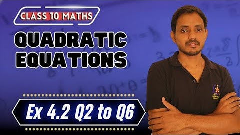 Class 10 Quadratic Equations Ex 4.2 Q2–Q6 | Word Problems Solved by Splitting the Middle Term 💡