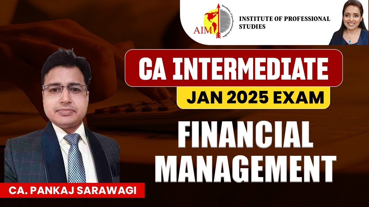 CA INTER JAN 2025 FINANCIAL MANAGMENT SUGGESTED ANSWERS YouTube Ca inter jan 2025 financial managment suggested answers youtube