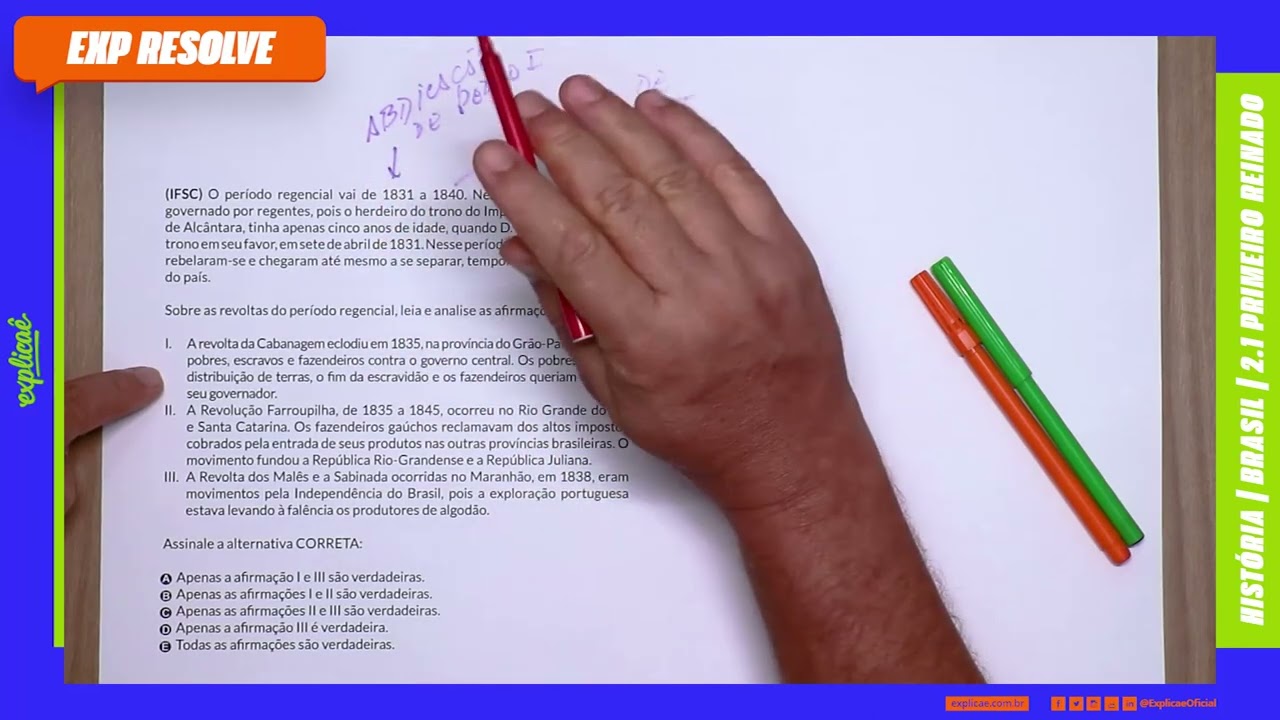 O PERÍODO REGENCIAL VAI DE 1831 A 1840. NESSE PERÍODO, O PAÍS FOI GOVERNADO | PERÍODO REGENCIAL