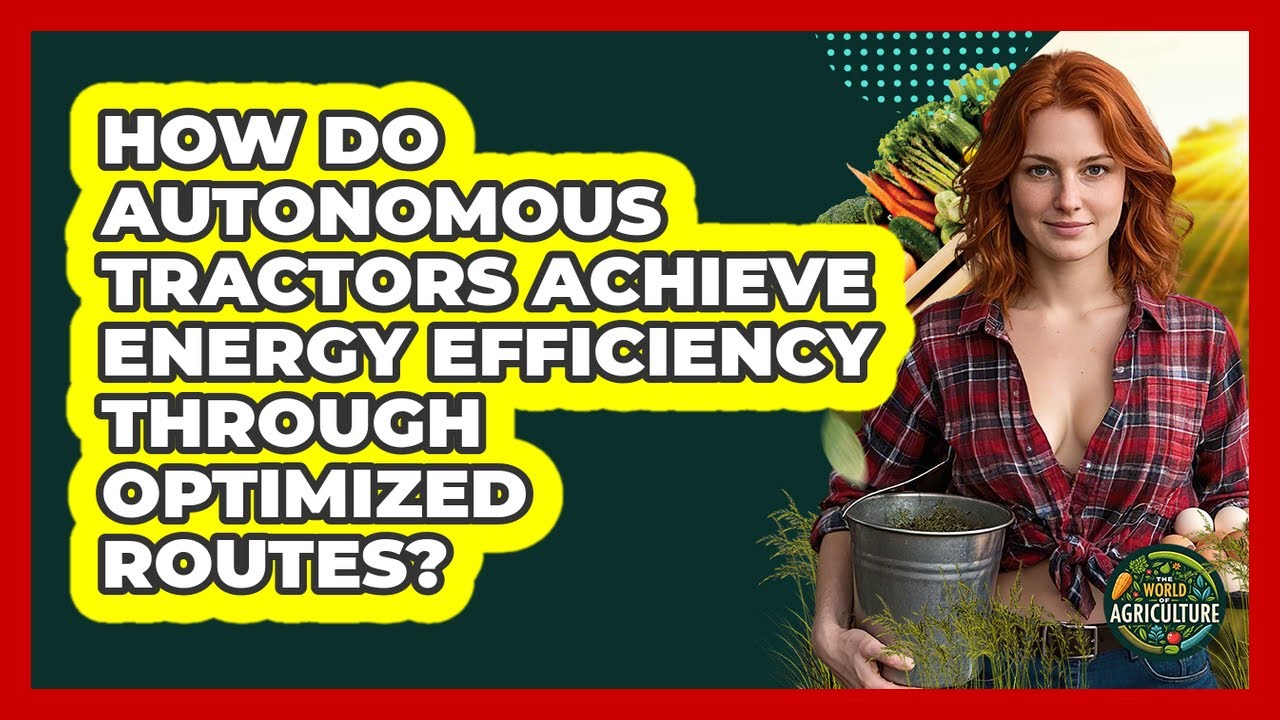 How Do Autonomous Tractors Achieve Energy Efficiency Through Optimized Routes?