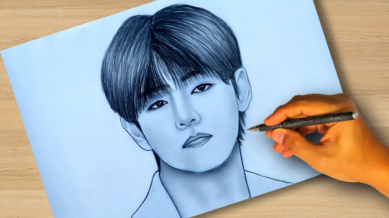 Kim Taehyung aka V Sketch by TheArtCart21 on DeviantArt