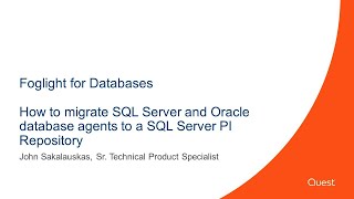 Foglight for Databases- How to migrate SQL Server and Oracle database agents from Infobright to a SQ