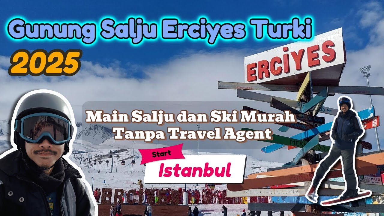 Main Salju dan Ski di Mount Erciyes Turkey 2025 | Tips perjalanan dari Istanbul | Turkiye Vlog 4