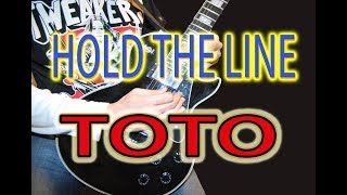 Video thumbnail of "COMO TOCAR HOLD THE LINE/TOTO EN GUITARRA ELÉCTRICA/ACÚSTICA"