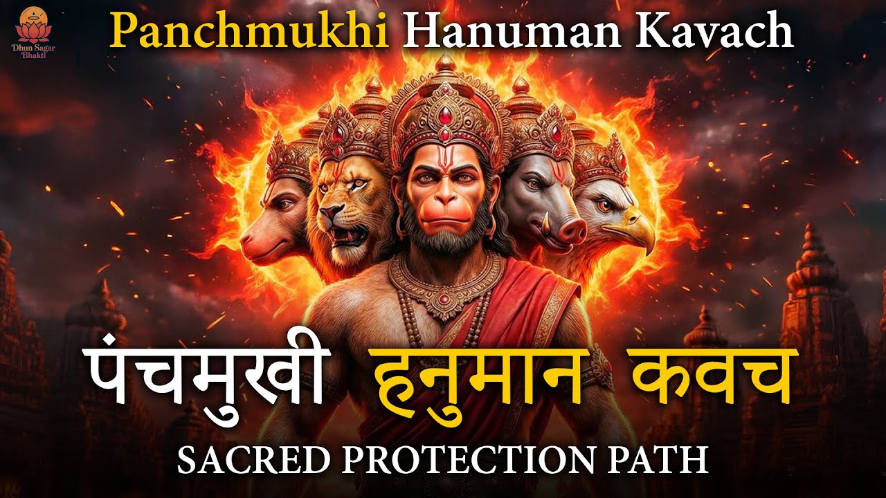 Panchmukhi Hanuman Kavach 🔱 | पंचमुखी हनुमान कवच | Sacred Protection Path