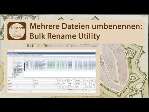 Mehrere Dateien/Ordner umbenennen: Bulk Rename Utility