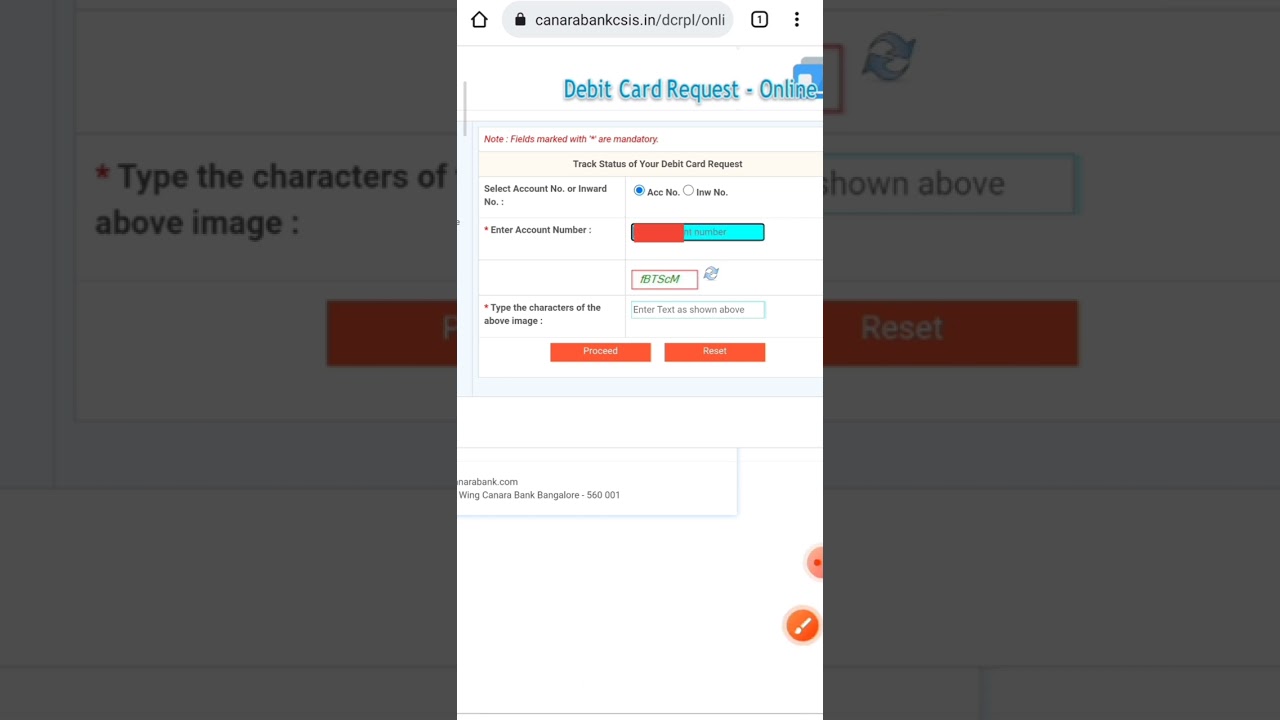 canara bank debit card tracking status | canara bank ATM  card tracking id | 