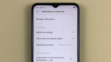 How to change the icon to the number of notifications in the status bar on OPPO A31 Android 9