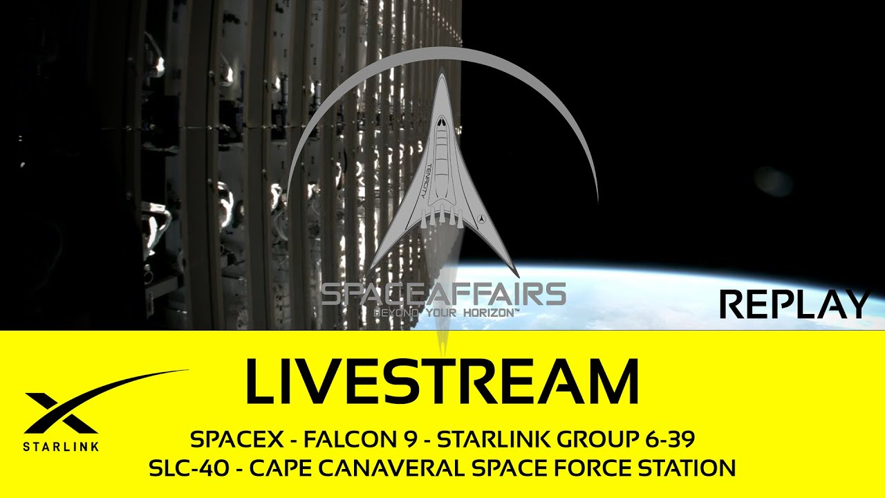 SpaceX - Falcon 9 - Starlink Group 6-39 - SLC-40 - Cape Canaveral SFS - February 25, 2024 video thumbnail