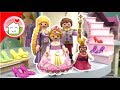 Playmobil Rapunzel Cinderella Arielle - Familie Hauser im Prinzessinnen Schloss - Video für Kinder