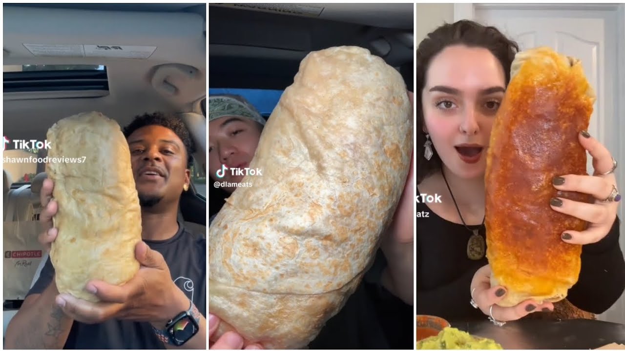 [ASMR] BURRITO TikTok Mukbang🌯🌯