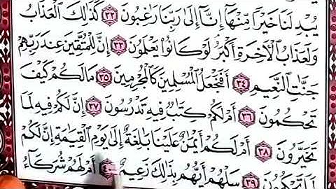 المصحف المعلم تصحيح التلاوة بتكرار كل آية من سورة القلم كاملة بالأحكام التجويدية للصغاروالكبار