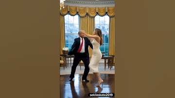 Donald Trump and Melania Trump dancing together 6765621