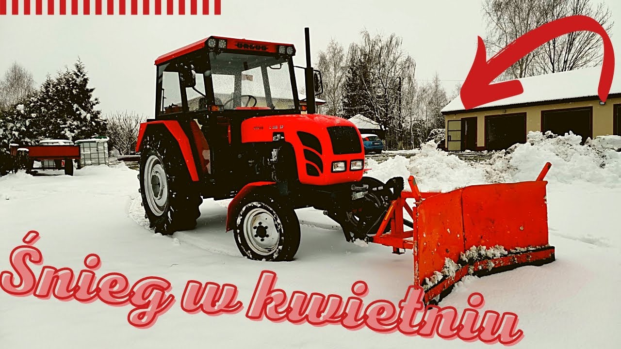 Atak Zimy w Kwietniu 2022 Odśnieżanie URSUSEM C 360 3P