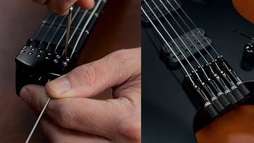 HOW TO CHANGE STRINGS ON A HEADLESS GUITAR