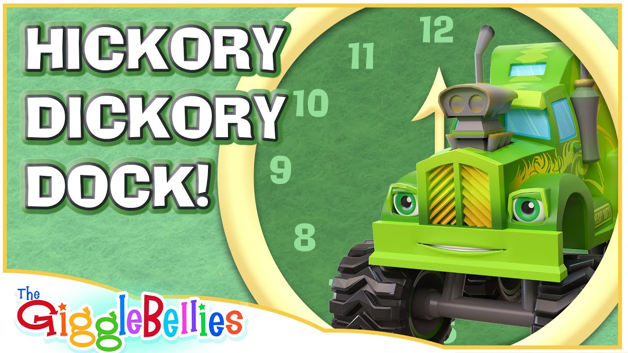 Hickory Dickory Dock! | Monster Truck Nursery Rhyme | Lyrics Video ...