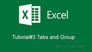 Excel 2016 Tutorial -  Tabs and Group