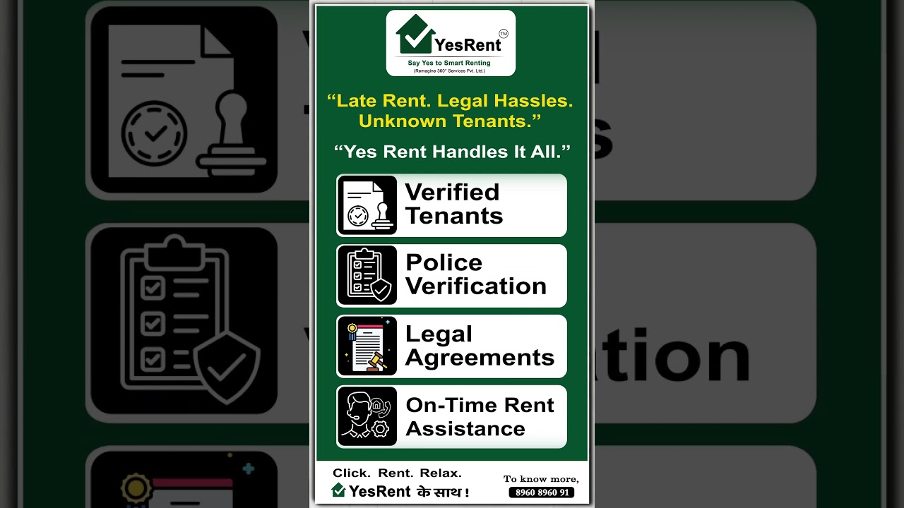 Say Yes to Smart Renting with YesRent – Verified Tenants, Legal Support, On-Time Rent!