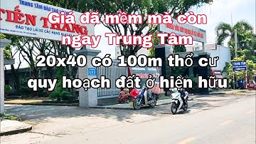Nhà đất củ chi | giá rẻ | giới thiệu | Lô đất ngay Trung Tâm 20x40 có 100m thổ cư