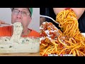 Mukbangers EATING DIFFERENT PASTA AROUND THE WORLD 🌏