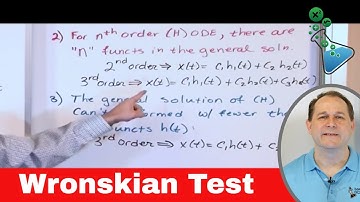 Linearly Independent Solutions and the Wronskian Test