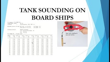 Tank sounding and calculation in ship