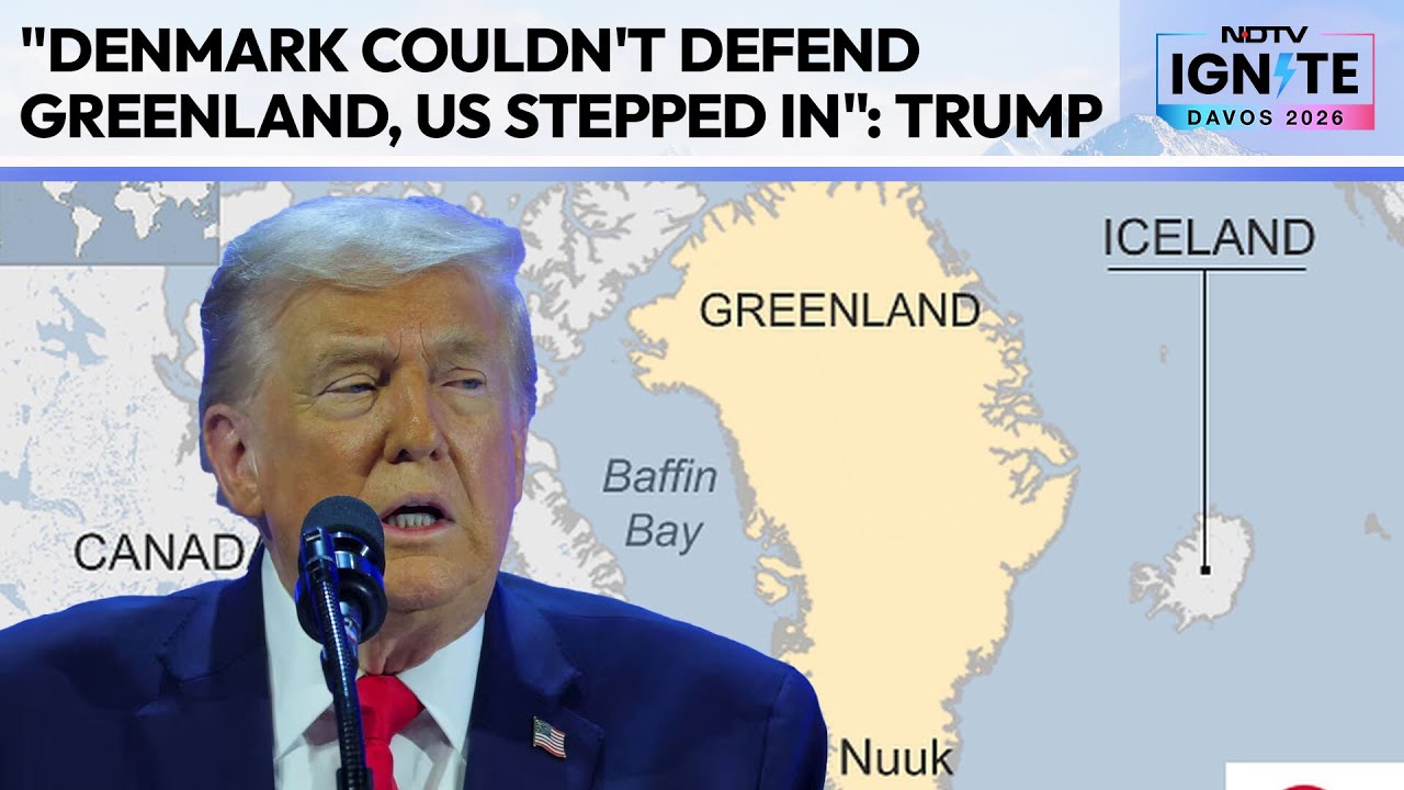 Trump Davos Speech | Trump At Davos: "Denmark Couldn't Defend Greenland, US Stepped In"