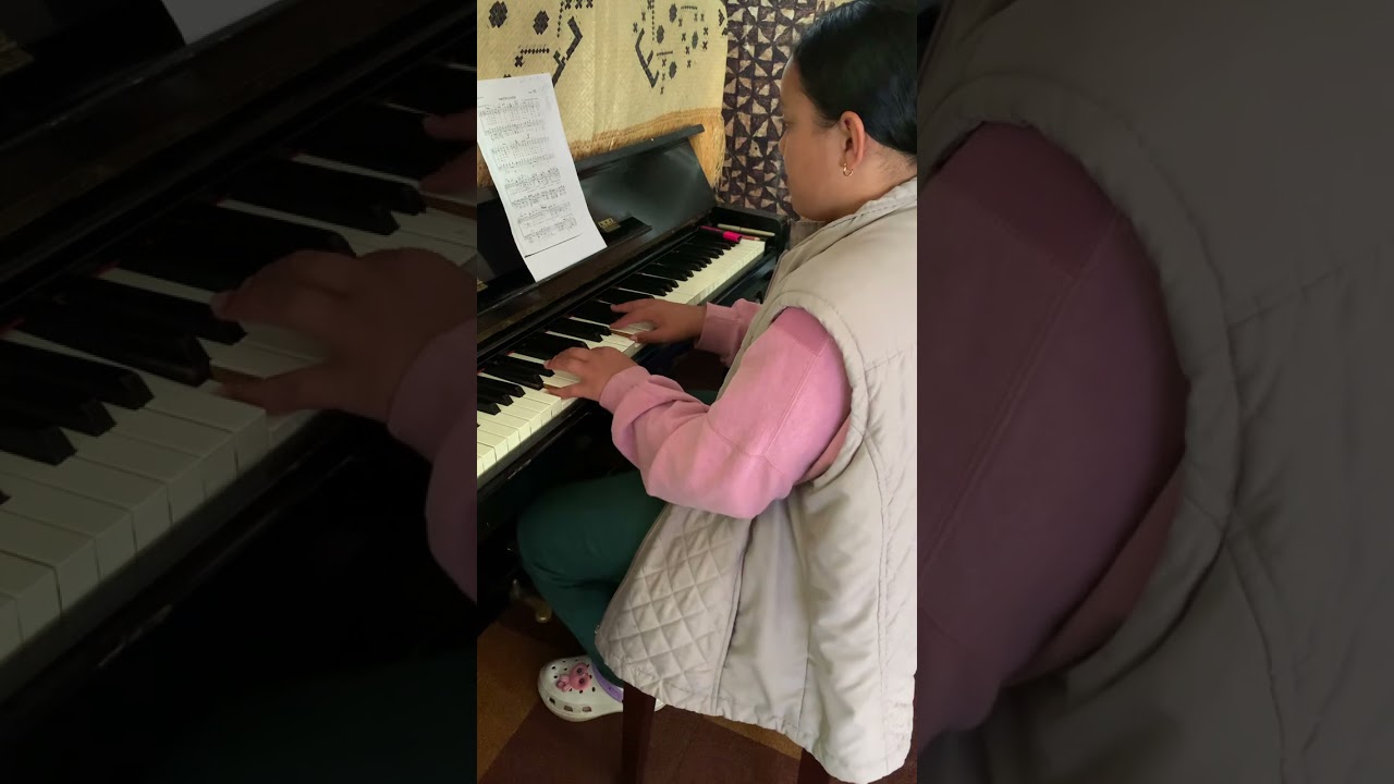 Tiresa Pita (10 years old) playing Fa’afetai ile Atua (Vi’iga 92)