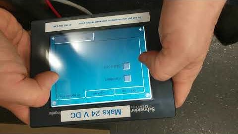 How to get access to the device menu on Schneider Electic HMIS5T Graphic Terminal